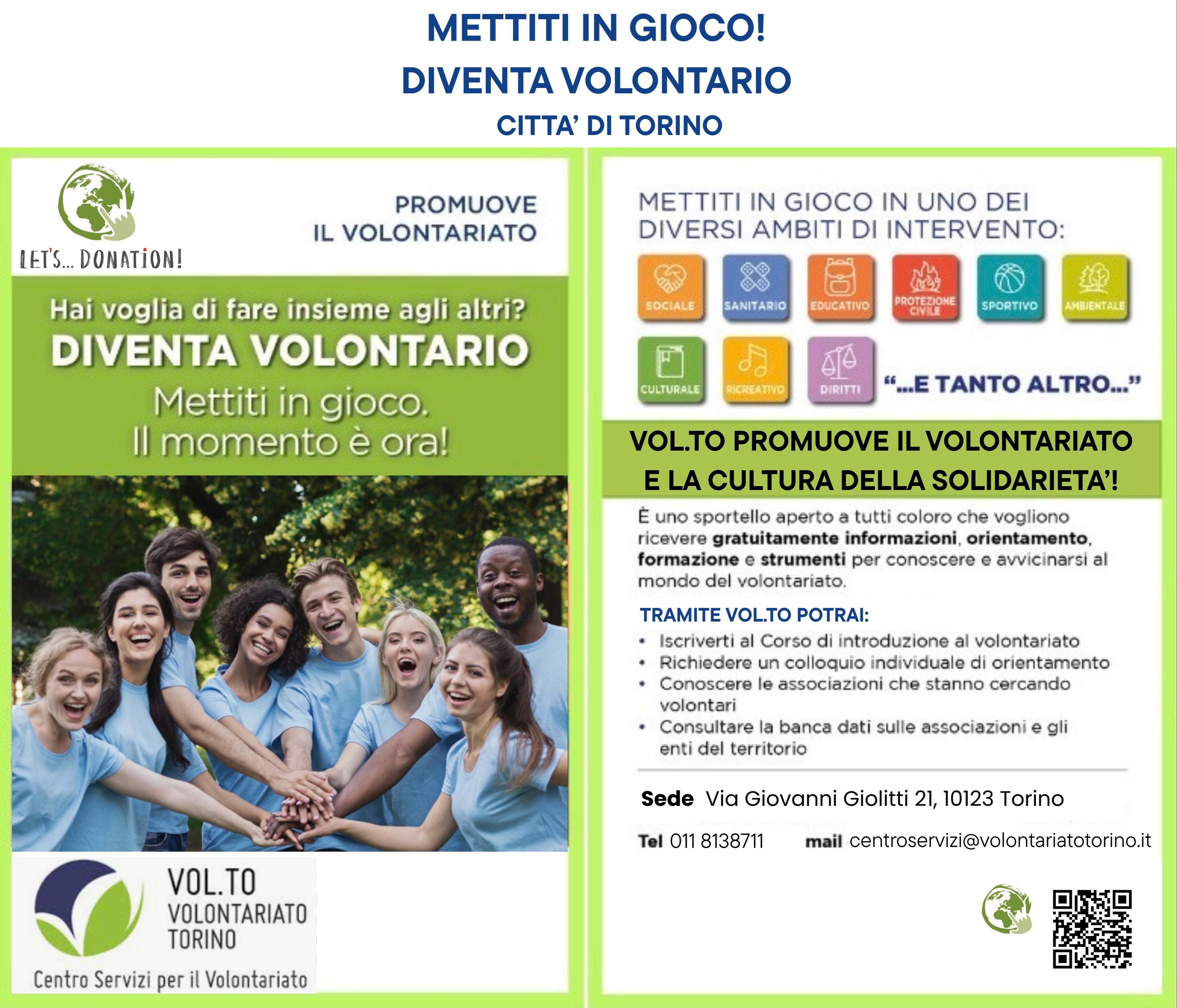 Servizio di orientamento e formazione al volontariato di Torino