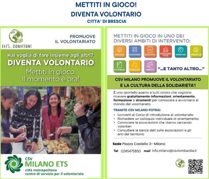 Servizio di orientamento e formazione al volontariato di Brescia