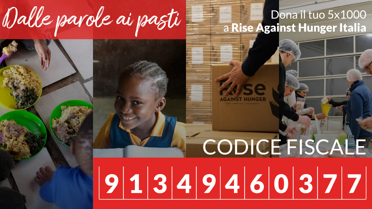 Dona il tuo 5x1000 per un mondo senza fame!
