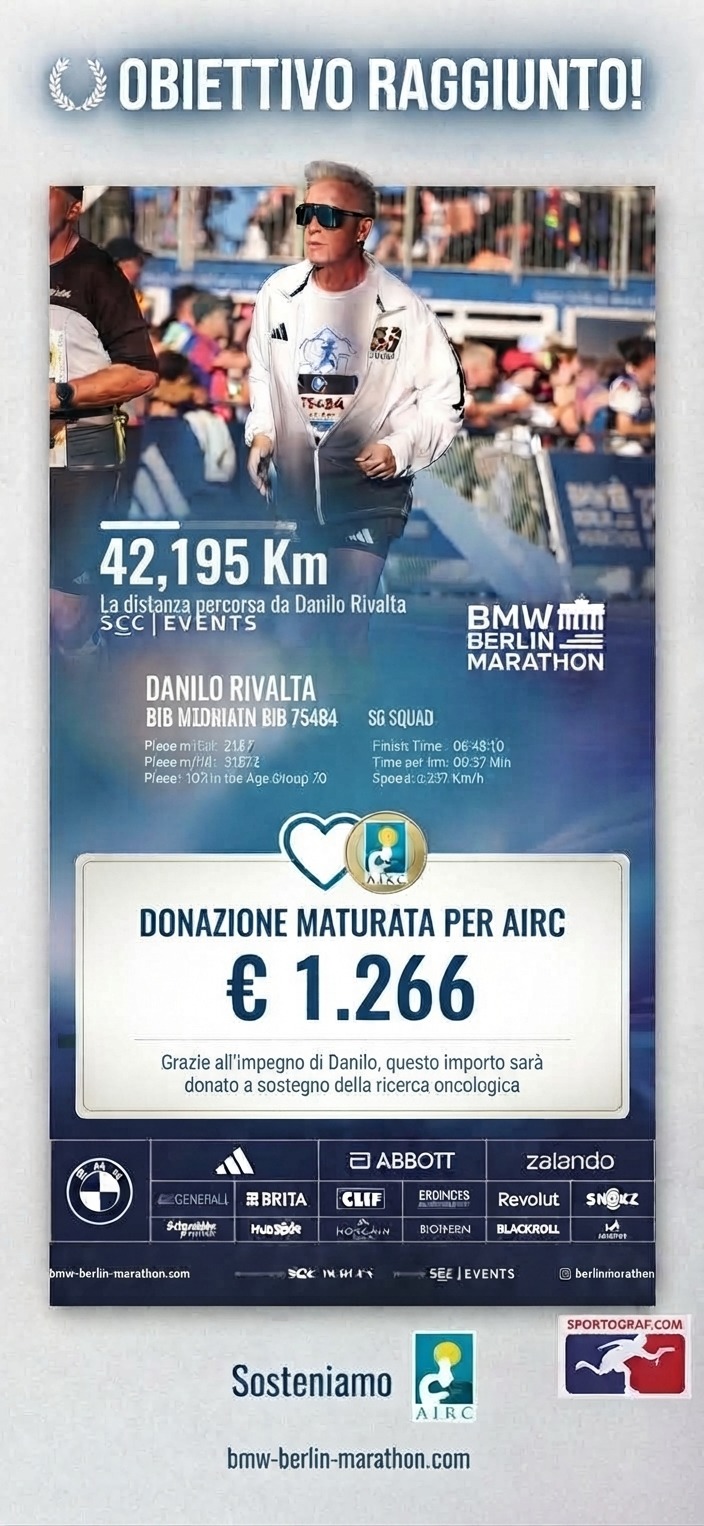 Charity Marathon a sostegno di Fondazione AIRC